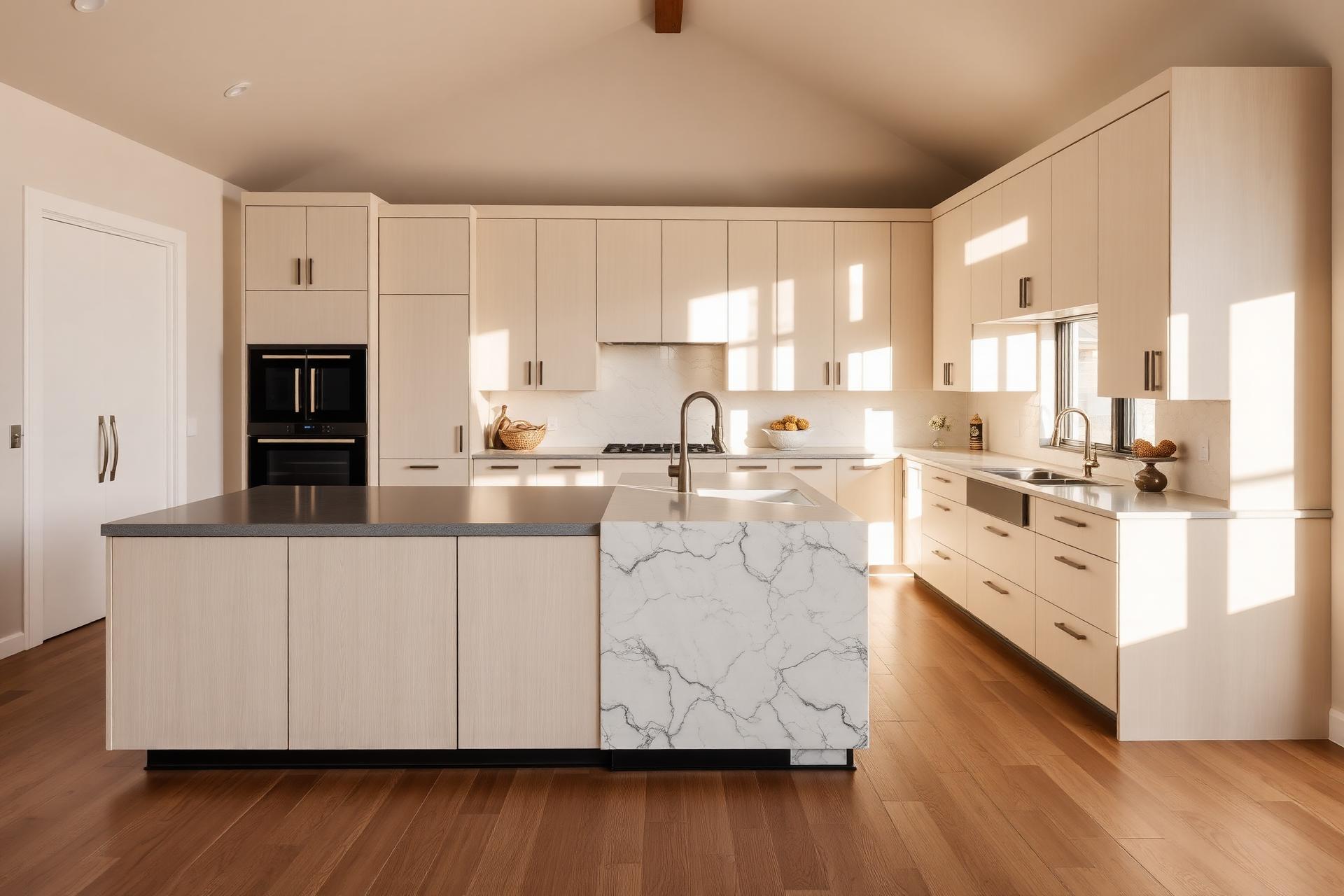 Modern kitchen renovation on Long Island by LI Home Designs