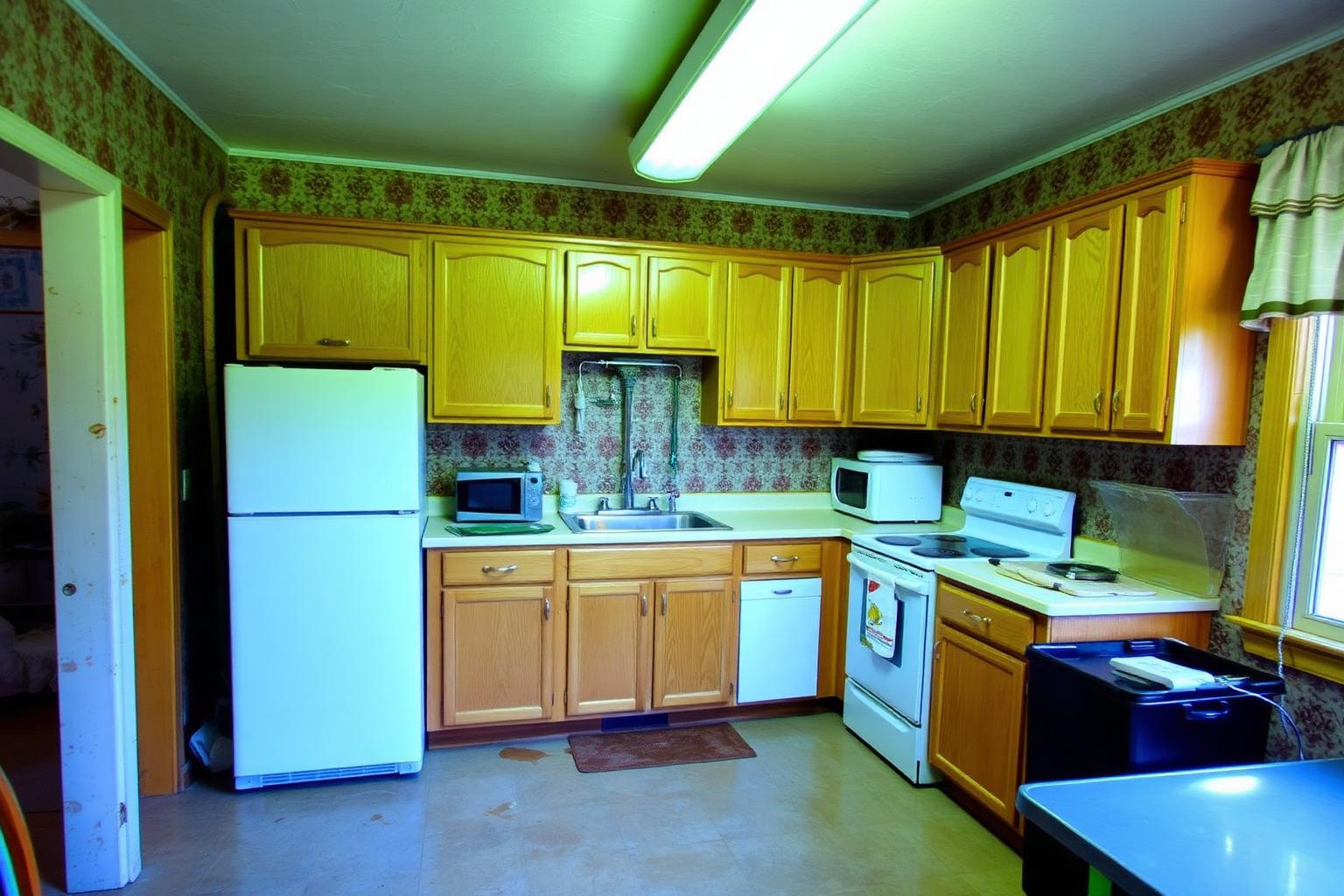 Dated kitchen before renovation